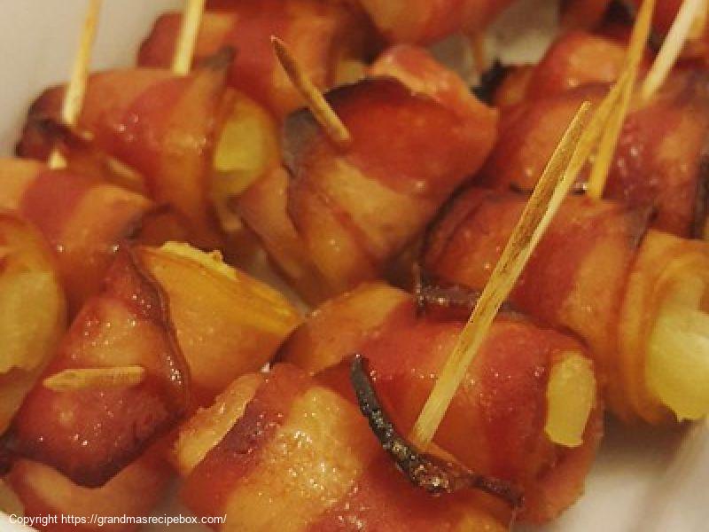 Bacon Wrapped Pineapple