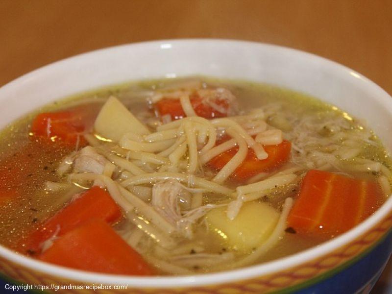 Grandma Thomas' Homemade Chicken Noodle Soup