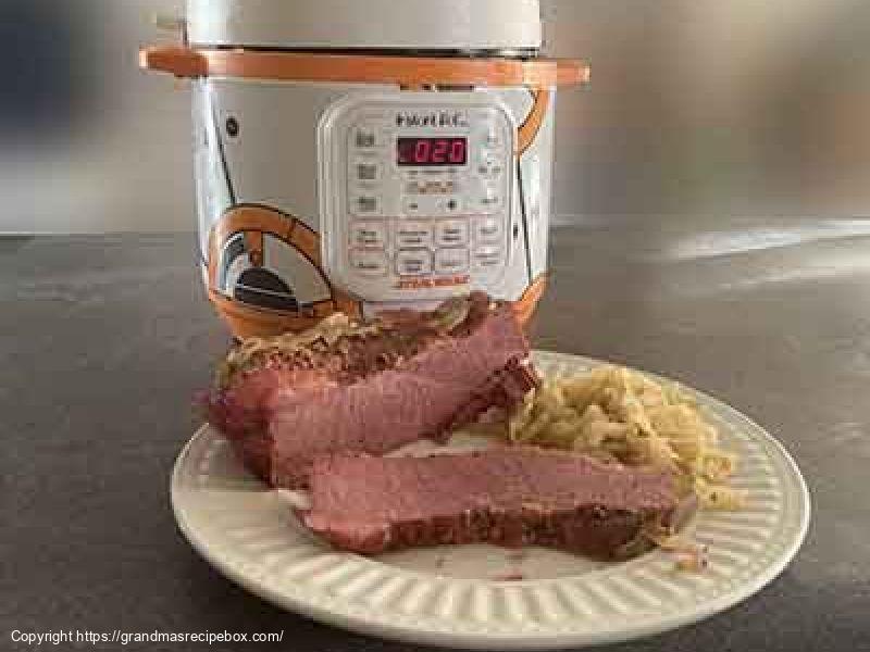 Instapot Corned Beef & Cabbage